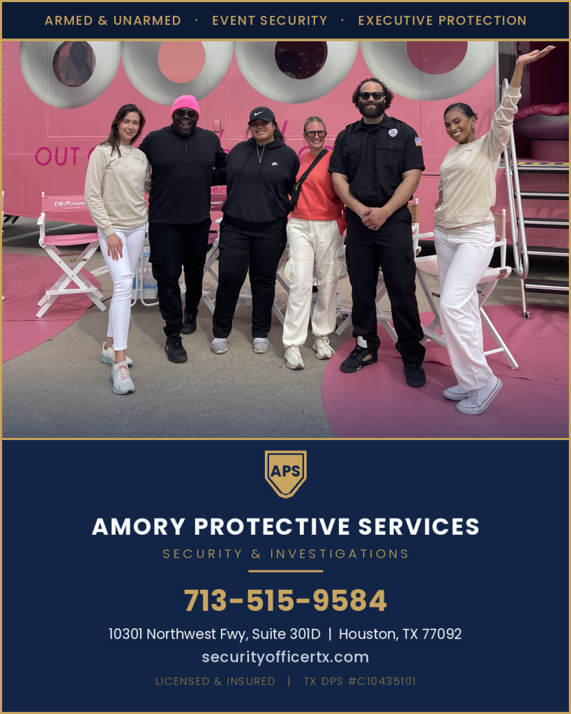 Amory Protective Services security company Houston TX
